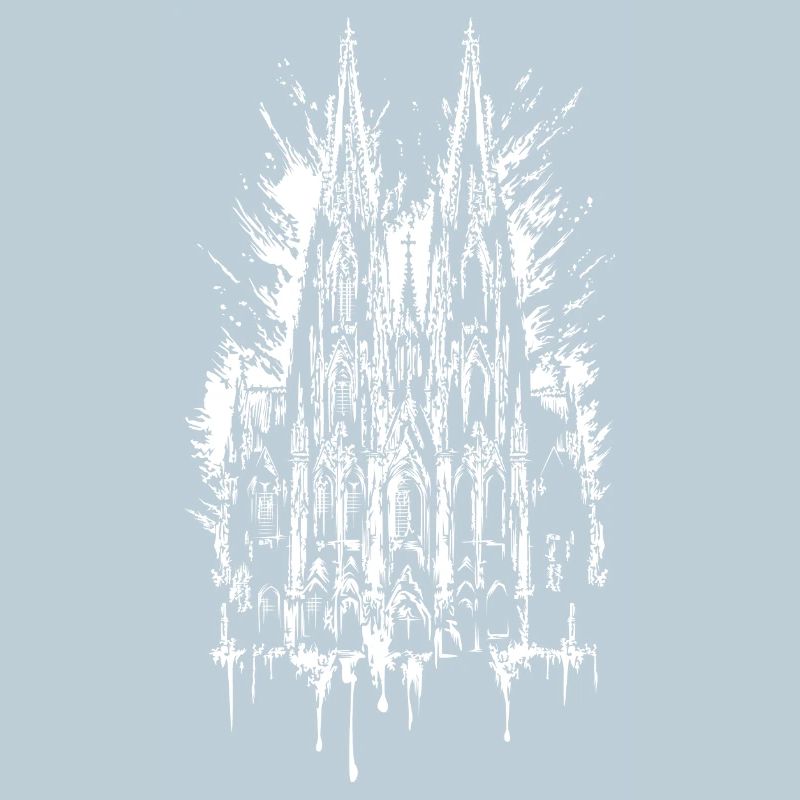 Illustration de graffitis de la cathédrale de Cologne