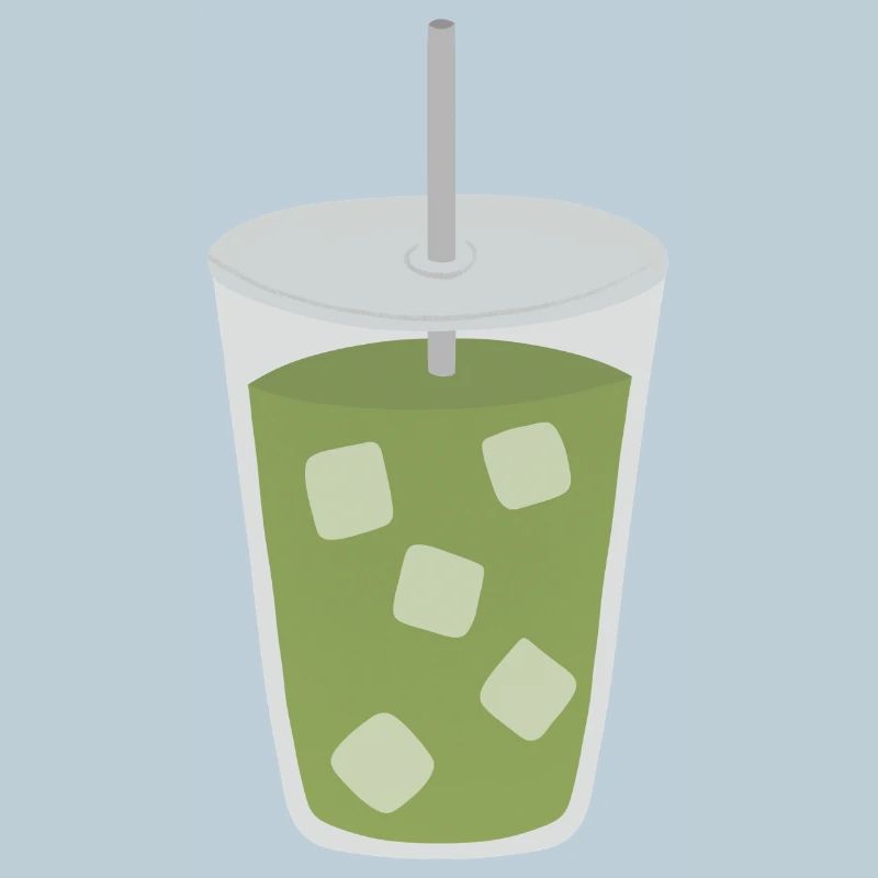 Boisson glacée au matcha latte