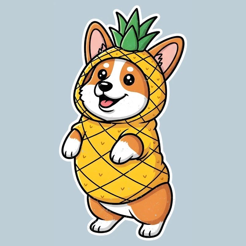 Déguisement Corgi Ananas