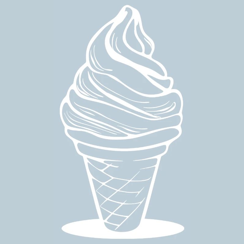 cream cone sketch