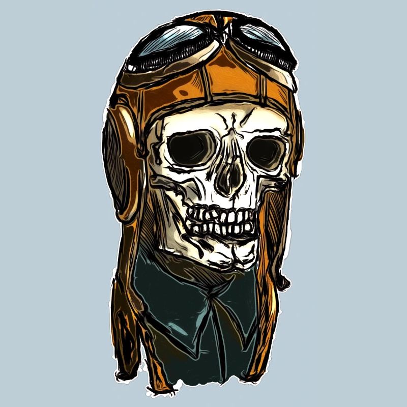 Skull avec casque