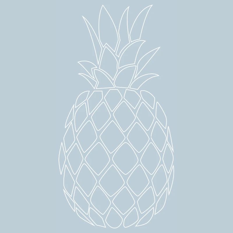 Pineapple white - Minimal Design