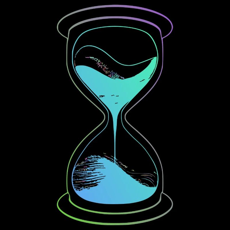Sanduhr-Neon-Zeit