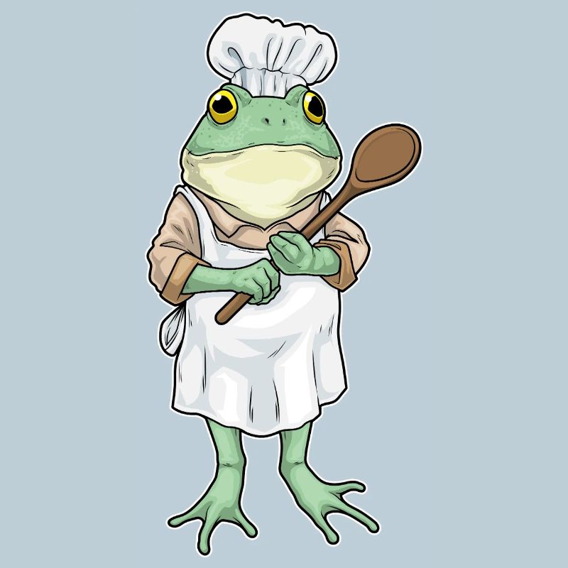 Frosch Koch Kochlöffel Kochen