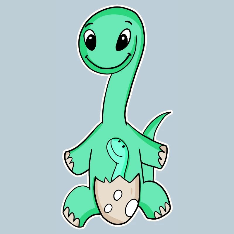 Dinosaurier mit Baby Dinosaurier