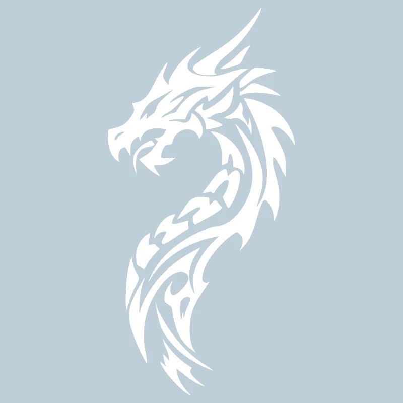 Tribal Dragon Silhouette