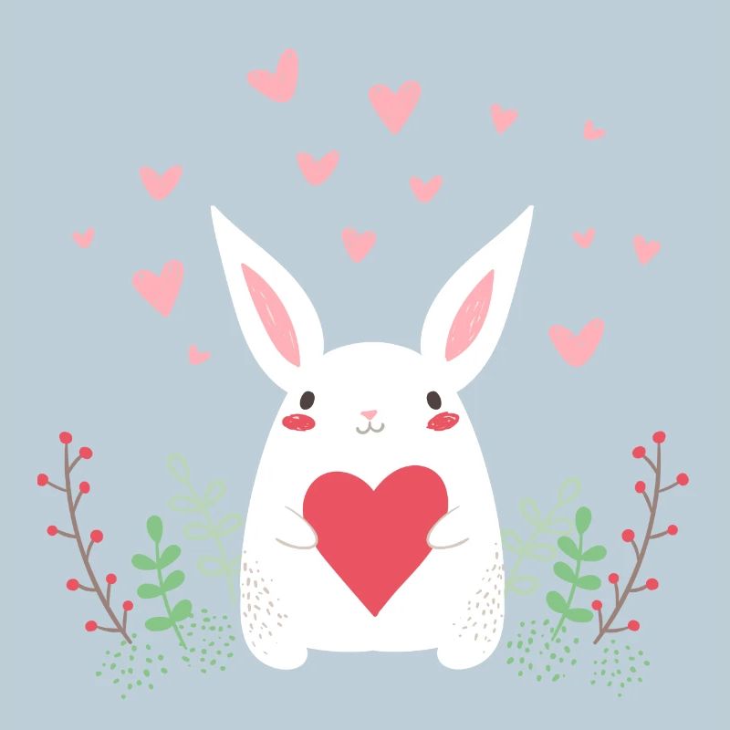 Lapin de l’Est Lapin de Pâques Oreilles de lapin mignon LOL