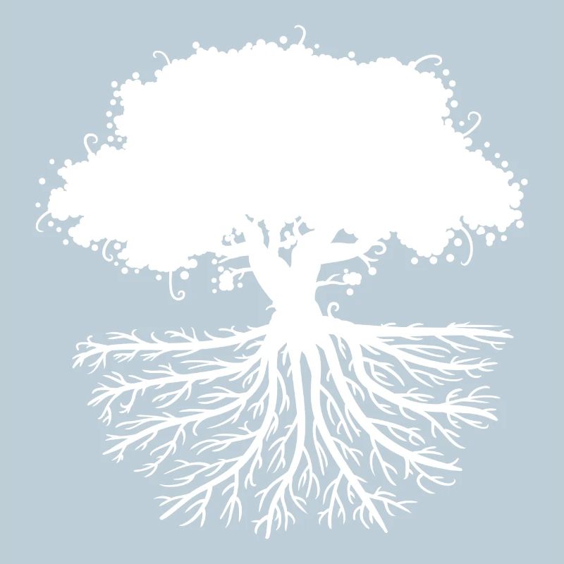 tree roots white