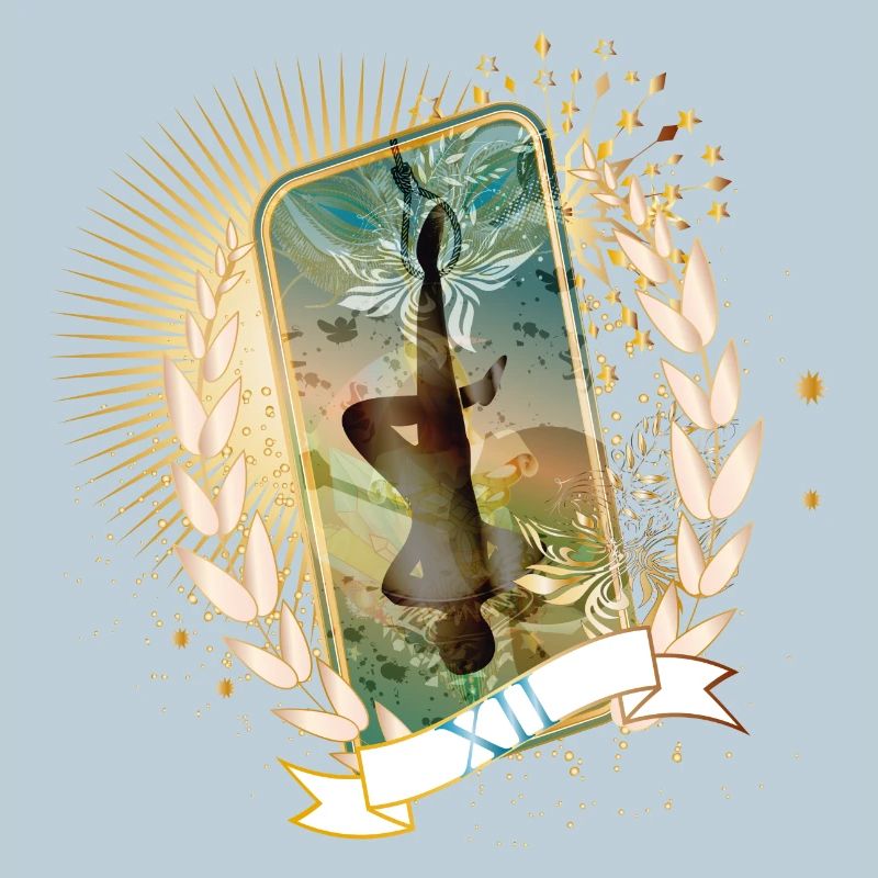 artfully Designed Tarot Card The Hanged