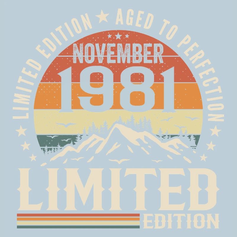 November 1981 Unique Retro Birthday