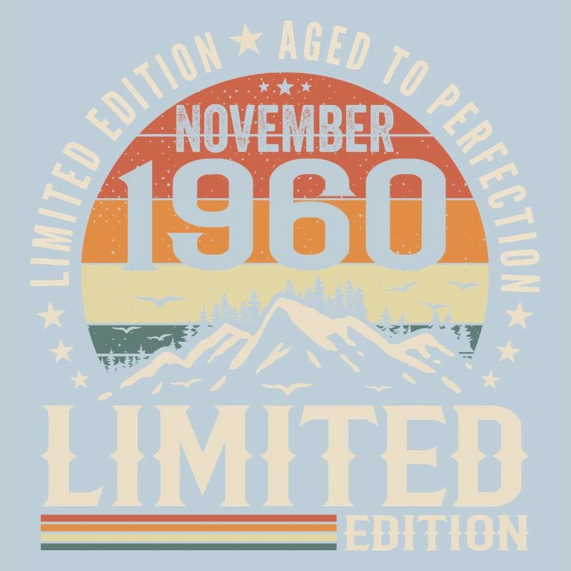 November 1960 Retro Birthday Unique