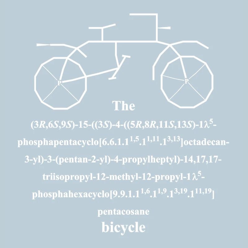 Fahrrad Molekül - IUPAC Witz - Nerd Humor
