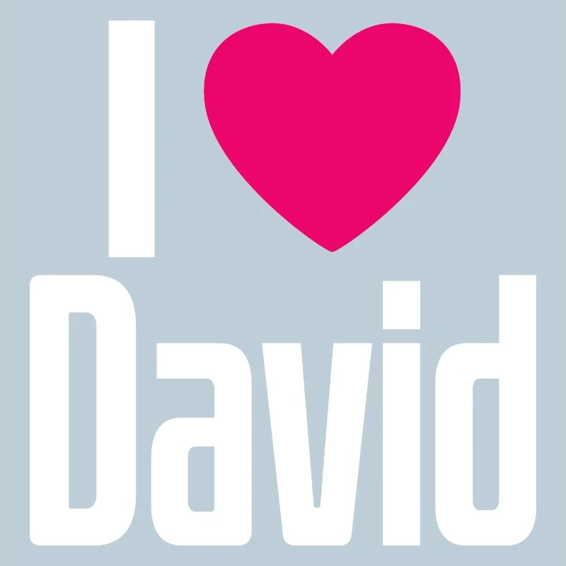 I Love David Pinkes Herz Ich liebe David
