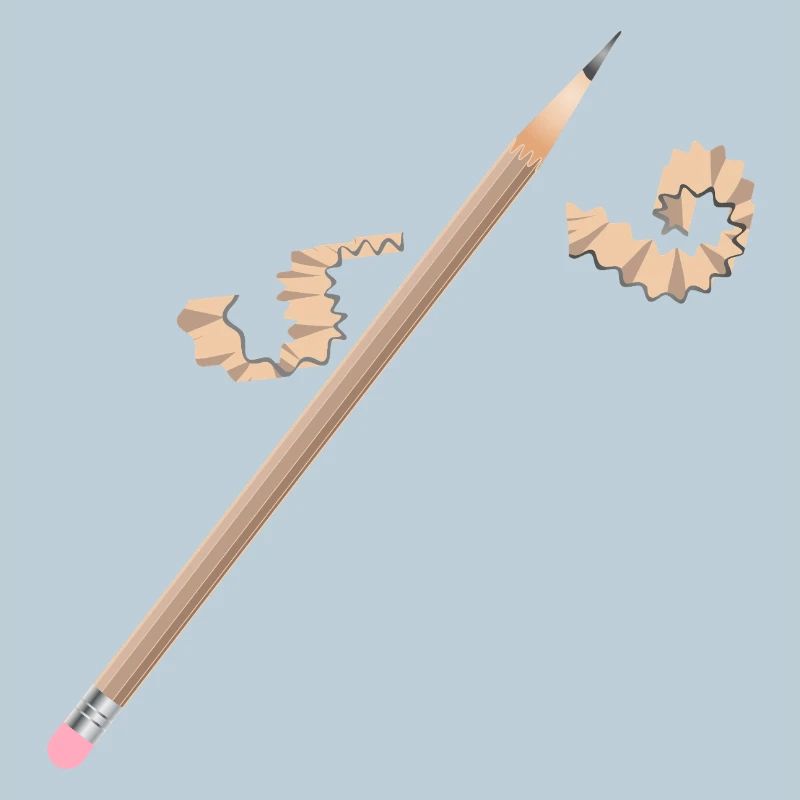 Pencil with Eraser – Creative Drawing Motif