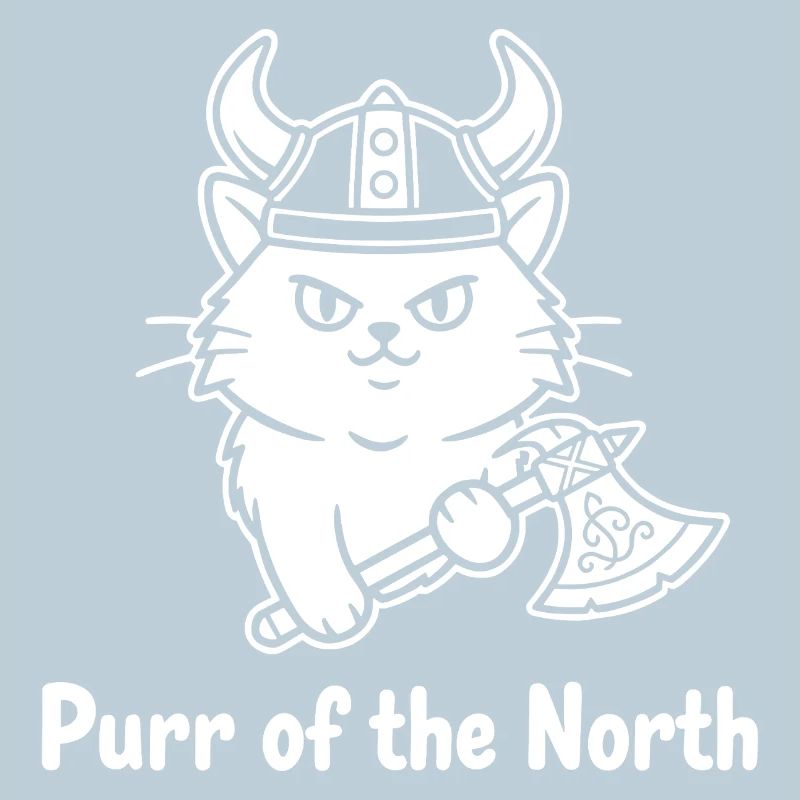 Viking Cat with Axe