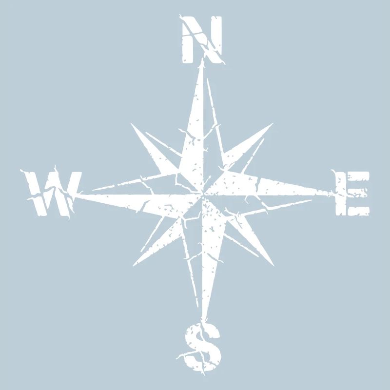 Compass Wind Rose Grunge Vintage Vector