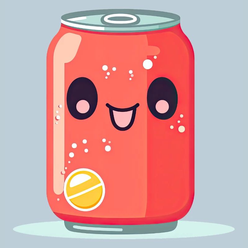 Kawaii Lemonade Tin with Face