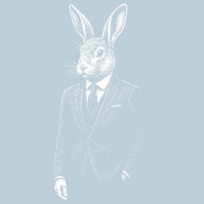Dapper Rabbit en costume