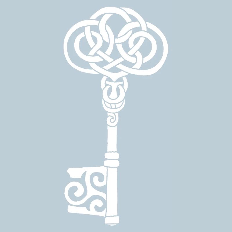 Clef celtique blanche