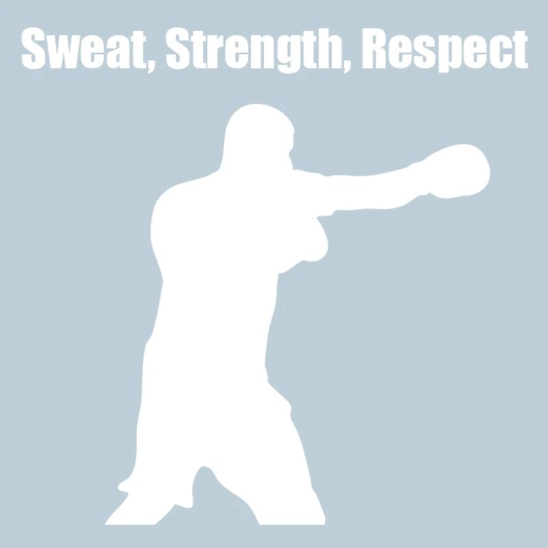 Boxe : Sweat Strength Respect Gym Shirt