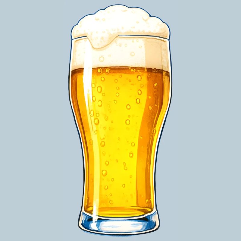 Bierglas-Illustration