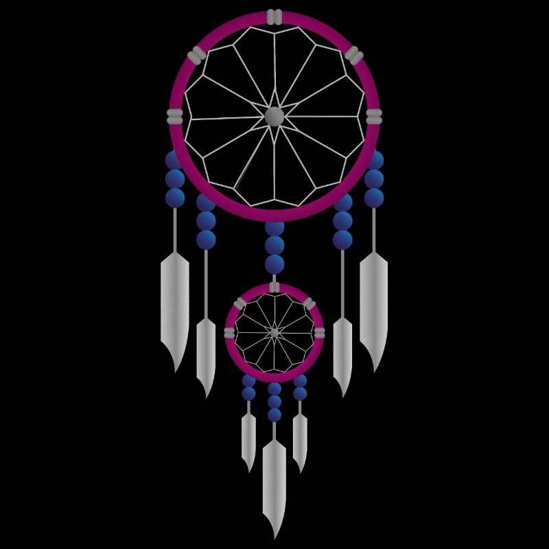 Purple and blue dreamcatcher