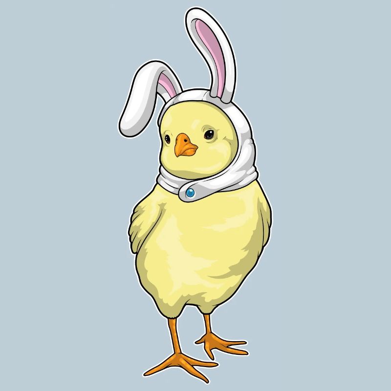 Chick Bunny Pâques