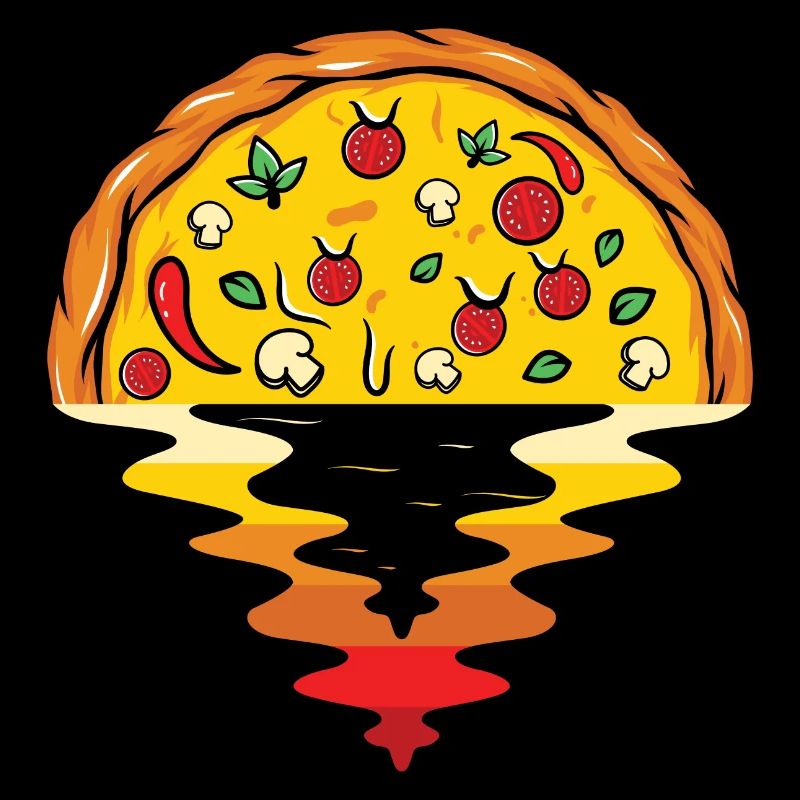 Pizza Sunset – Sea Aesthetic Design