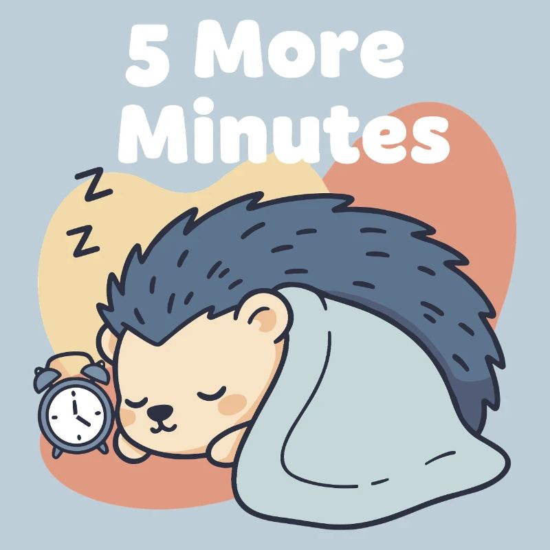 5 More Minutes Schlafender Igel