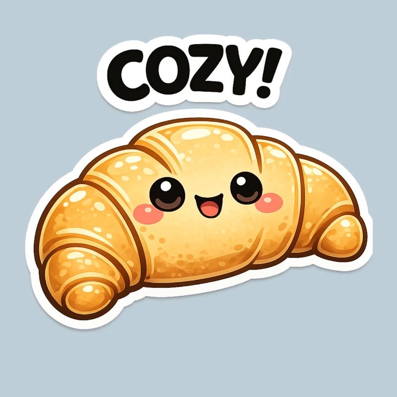 Cozy Croissant Kawaii