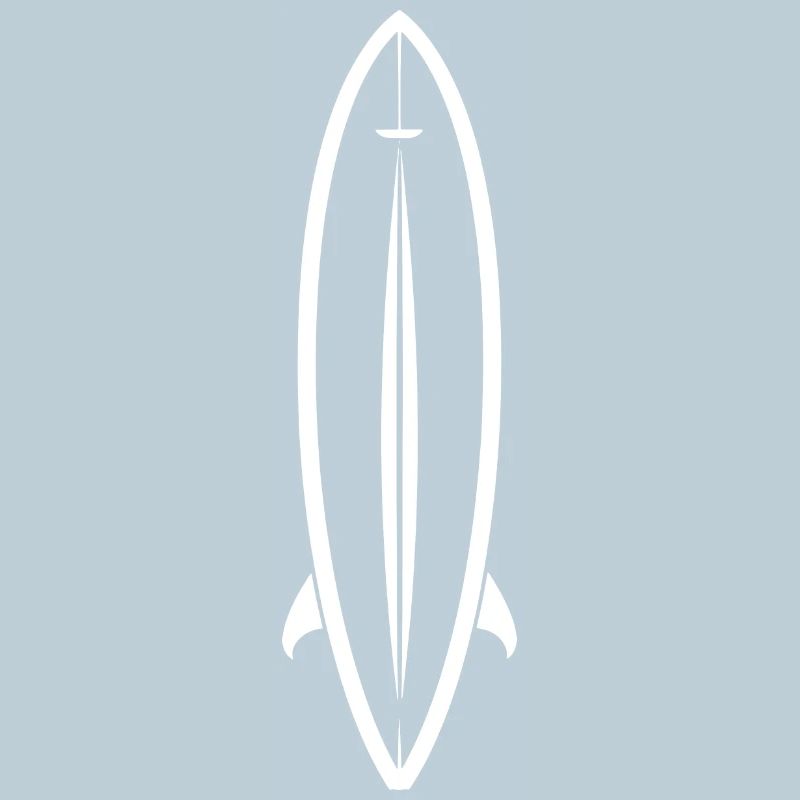 Surfbrett Line Art