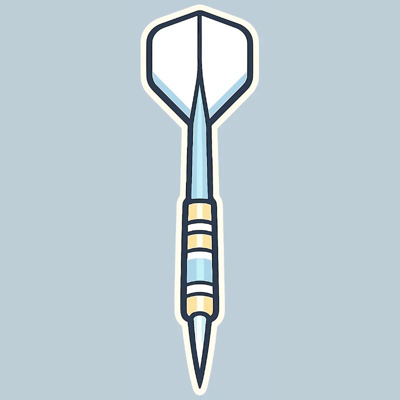 Blauer Speer-Schild Grafik