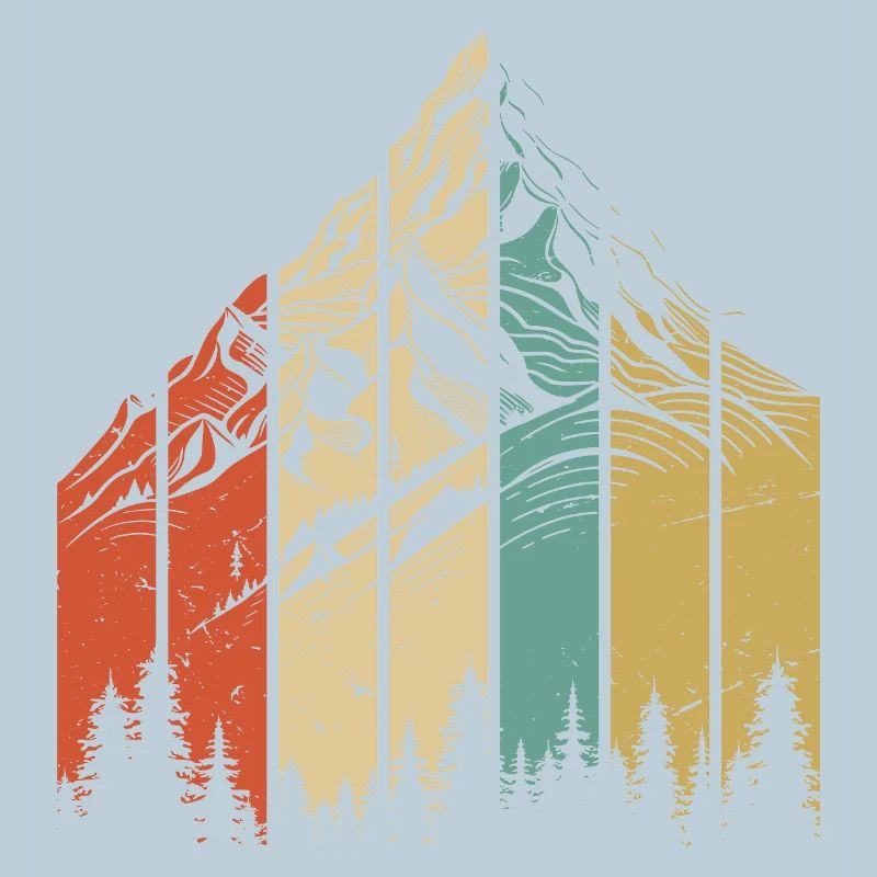 Berglandschaft Abstraktes Design