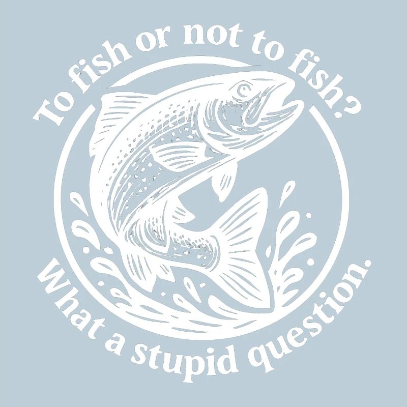 Motif de poisson amusant avec question