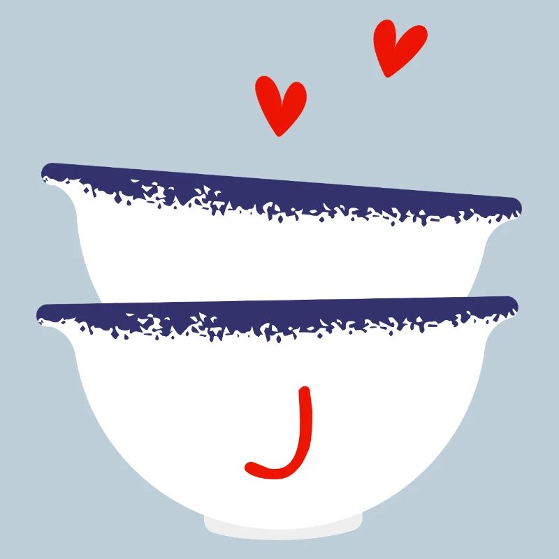 Letter J Breton bowls