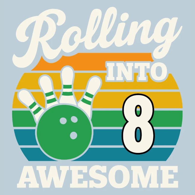 Bowling dans le design impressionnant du 8e anniversaire