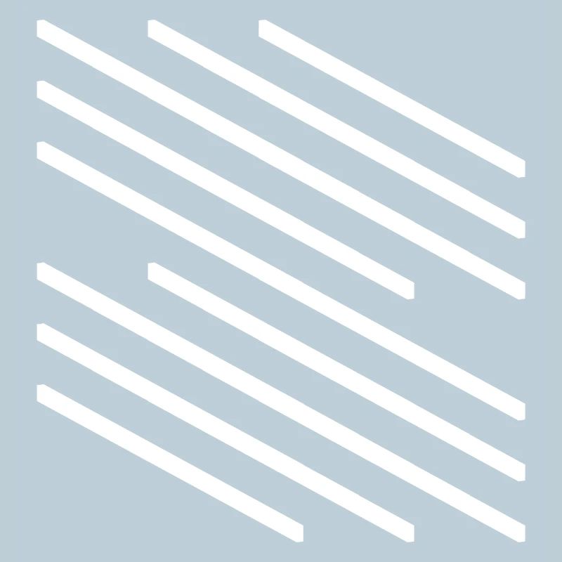 Minimalistisches Design mit diagonalem Linienmuster
