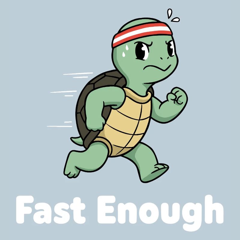 Tortue rapide en sprint