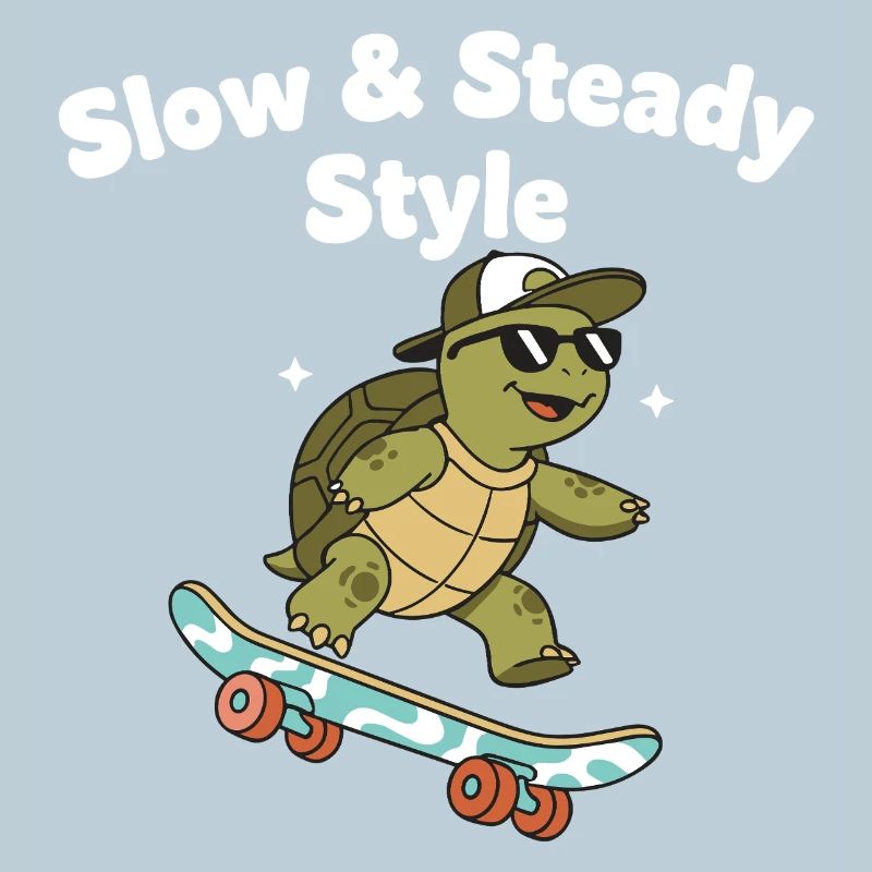 Langsam Skate Schildkröte