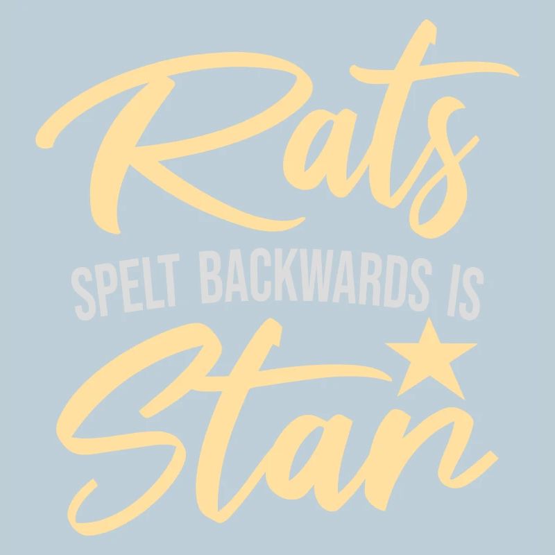Rats Orthographié à l’envers est Star Lustiger Ratte Spruch
