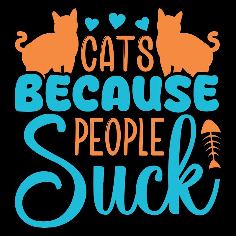 Design sarcastique de chat pour de vrais introvertis