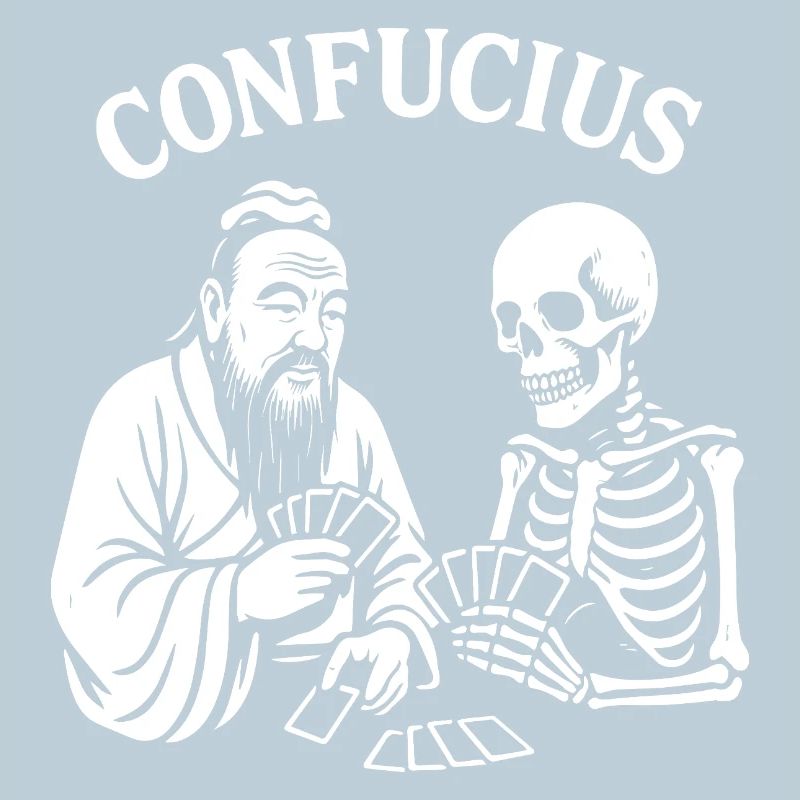 Confucius Skeleton Card Deck