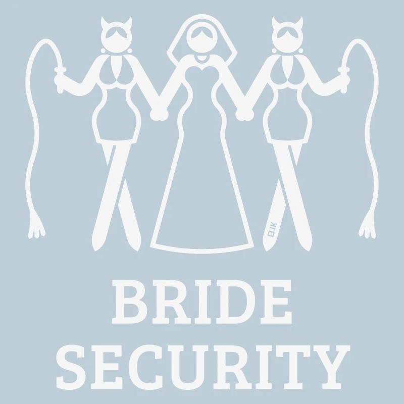 Bride Security (Bachelorette Party / Whip / White)