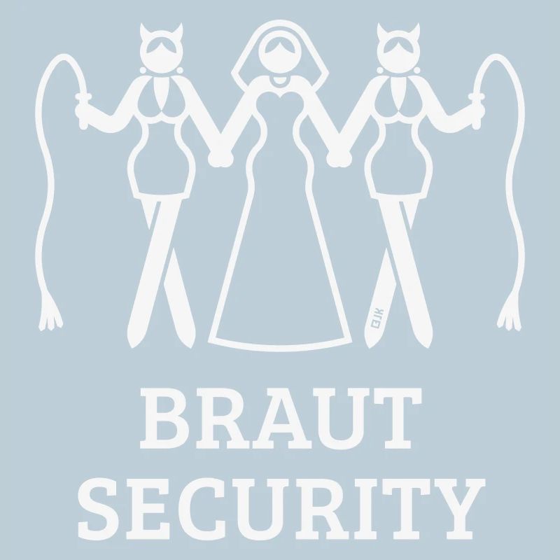 Braut Security (JGA Polterabend Peitsche / White)