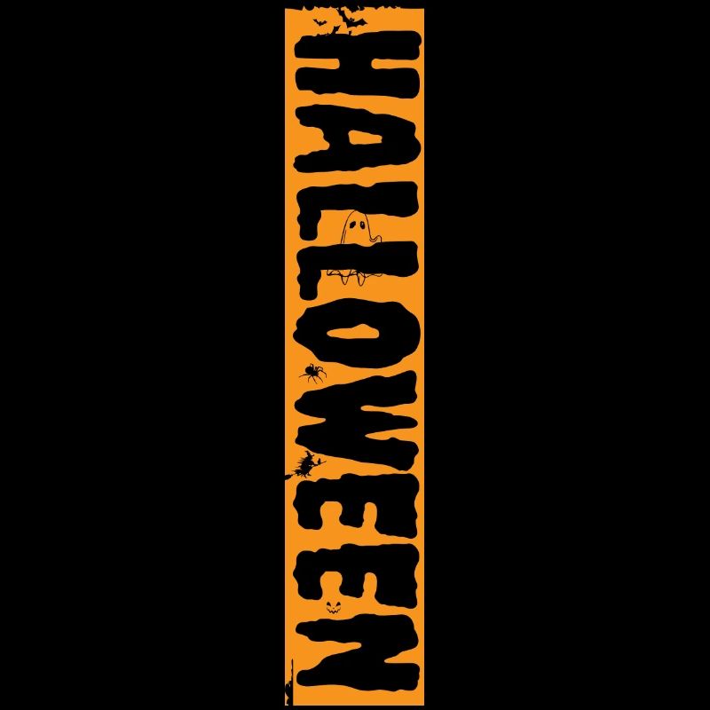 Halloween scary design with pumpkins and spiders