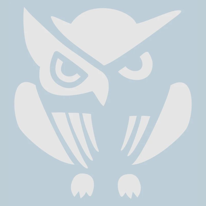 Fabuleuse illustration de hibou sur impression
