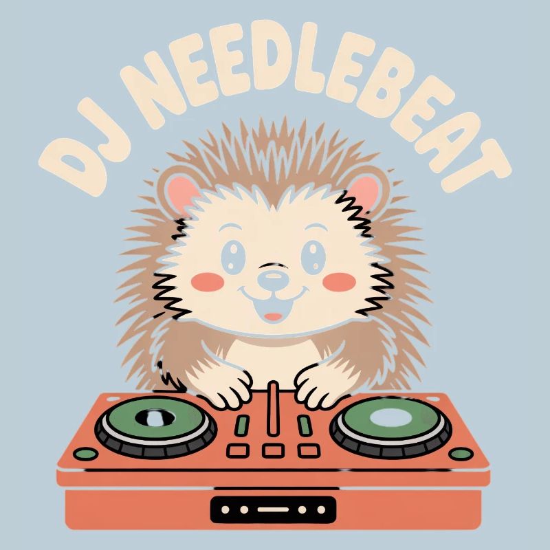 DJ NEEDLEBEAT Hérisson DJ avec table de mixage Son de fête