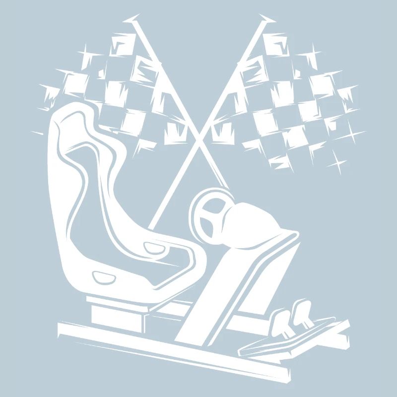 Sim Racing Gaming Drapeau Icône Racer Logo icône