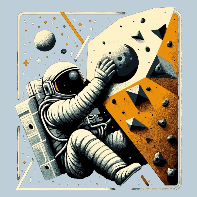 Bouldering Astronaut Spaceman Gift