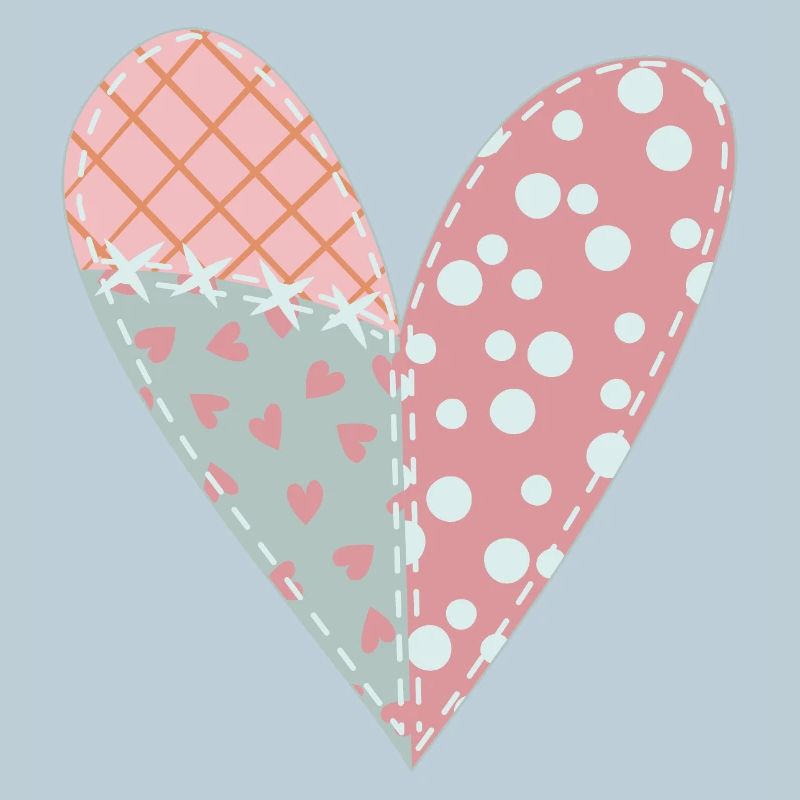 Patchwork Herz Nr. 6